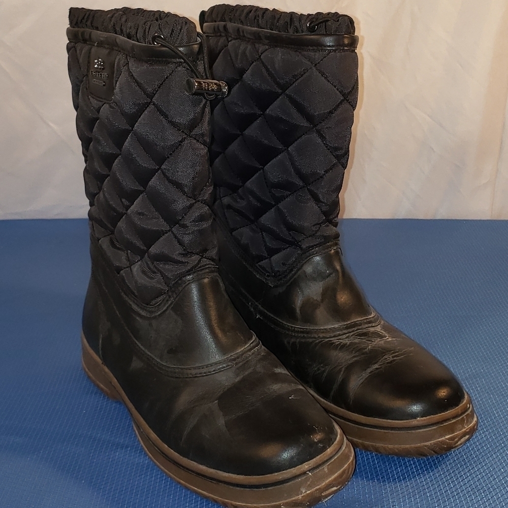 Ladies COACH Samara Snow Boots in Black - 7.5 - Picture 1 of 6